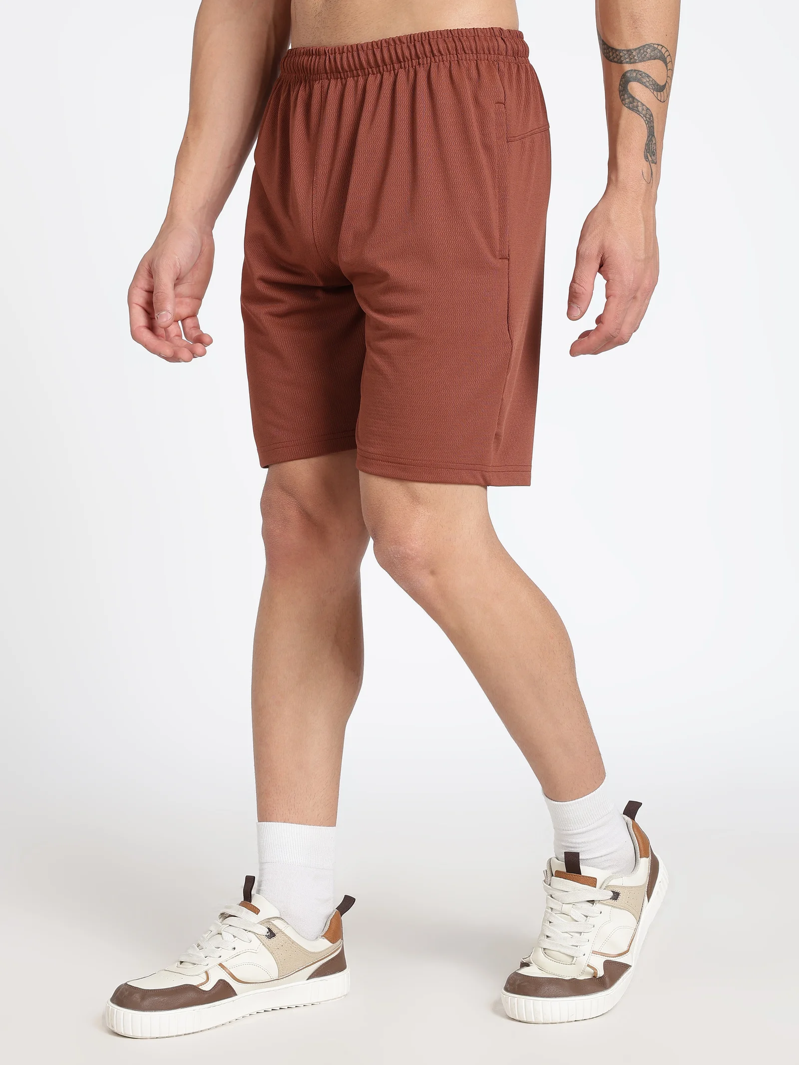 Polyester Shorts(Burnt Orange)